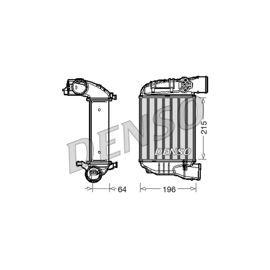 DENSO DIT02003 Intercooler for Audi A4