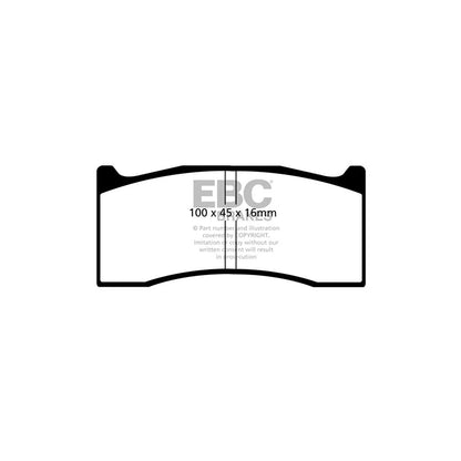 EBC DP2044/3 Light Car Company Morgan Greenstuff Front Brake Pads - Brembo Caliper (Inc. Rocket & 3-Wheeler) 2 | ML Performance UK Car Parts