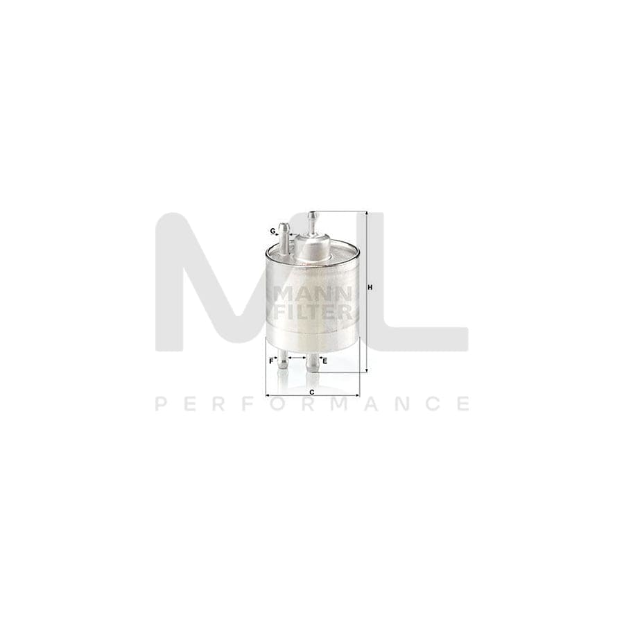 MANN-FILTER WK 513/5 Fuel filter for BMW 7 (E65, E66, E67) In-Line Filter