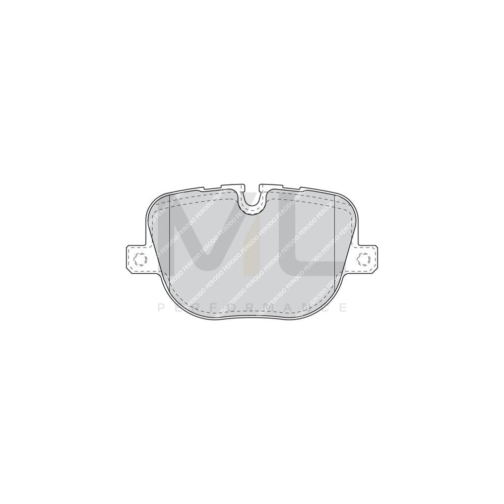 Ferodo Premier FDB4106 Brake Pad Set for Land Rover Range Rover Not Prepared for Wear Indicator, With Accessories