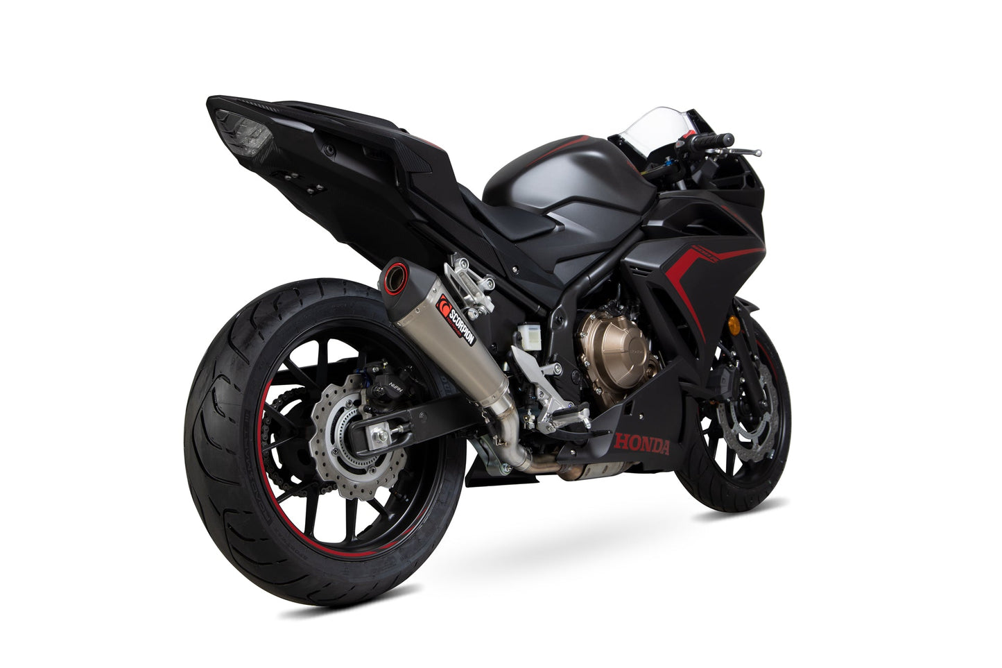 Scorpion RHA186TEO Honda CBR500 R Serket Taper Slip-On - Titanium Sleeve | ML Performance UK UK