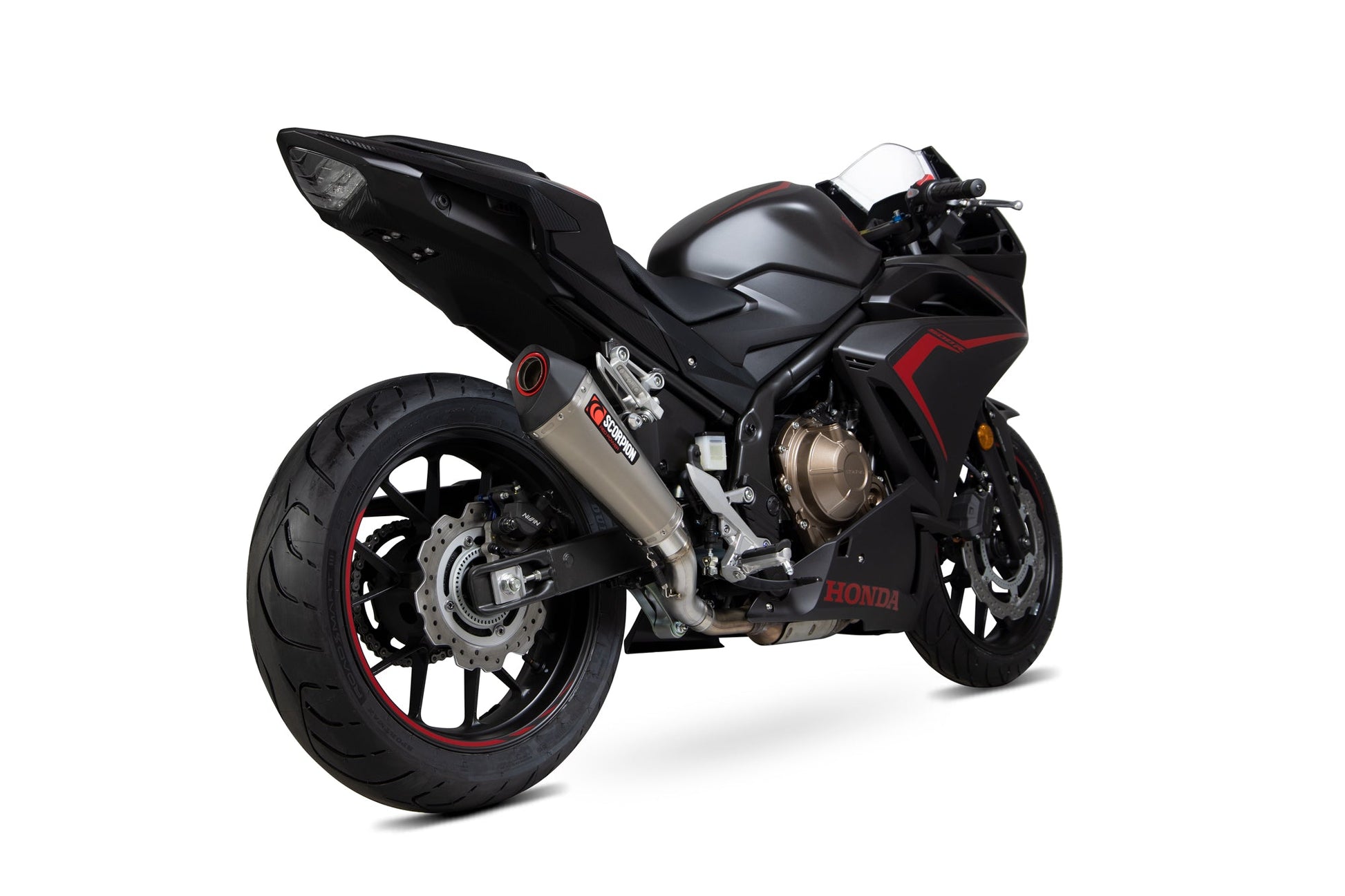 Scorpion RHA186TEO Honda CBR500 R Serket Taper Slip-On - Titanium Sleeve | ML Performance UK UK