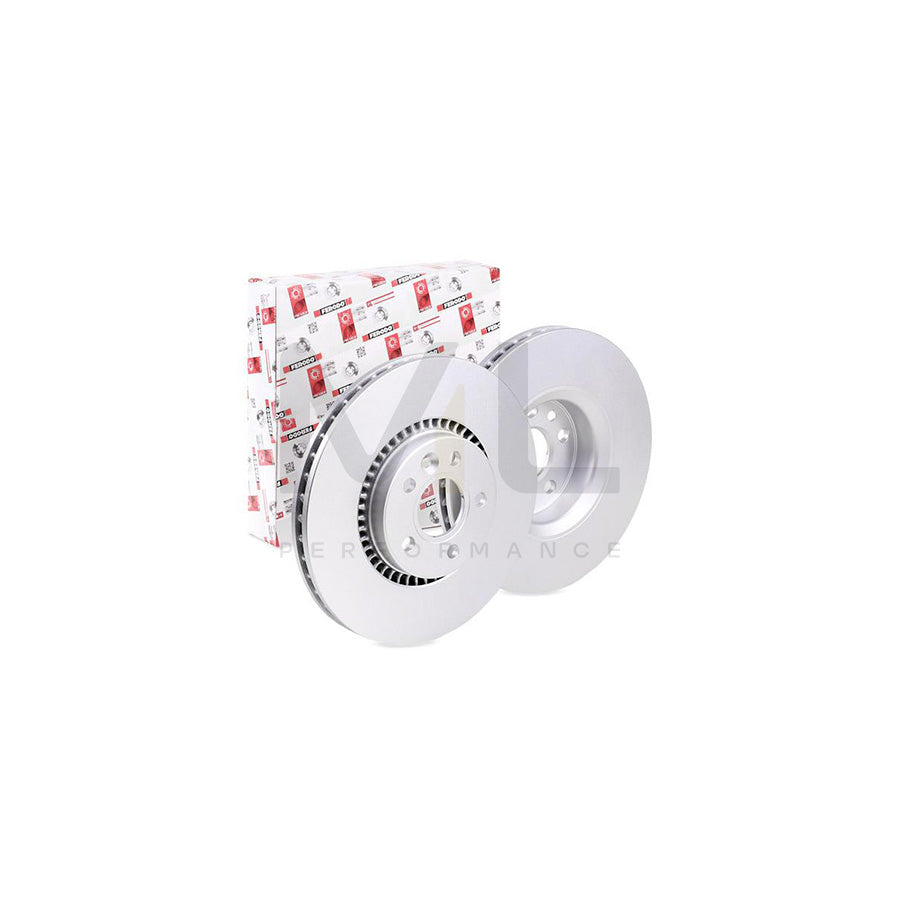 Ferodo Premier DDF1607C-1 Brake Disc Vented, Coated, Without Bolts/Screws  - Pair
