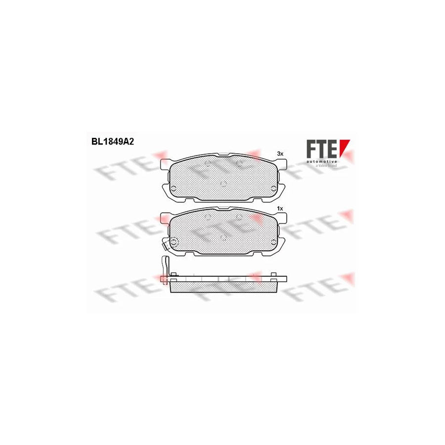 FTE Bl1849A2 Brake Pad Set for Mazda MX-5 II (Nb)