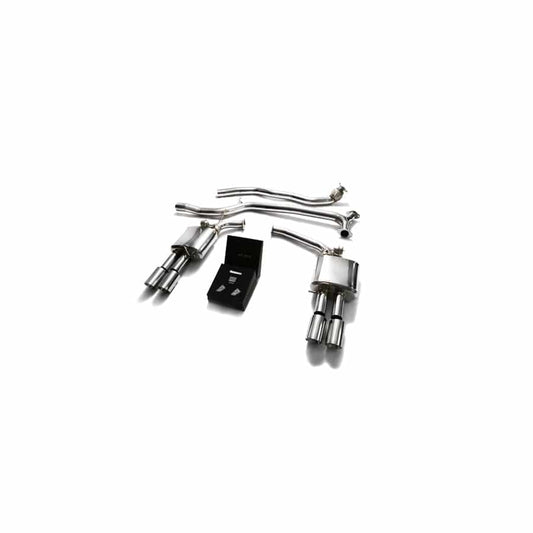 Armytrix AUB82-QS11C Valvetronic Exhaust System Audi A5 | A5 Quattro 2005-2015 with  Quad Chrome 3.5"
