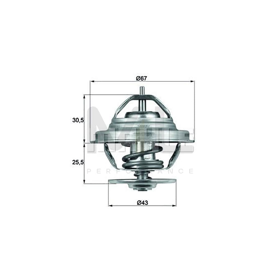 MAHLE ORIGINAL TX 69 79 Engine thermostat Opening Temperature: 79��C, without gasket / seal | ML Performance Car Parts