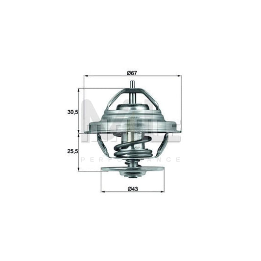 MAHLE ORIGINAL TX 69 79 Engine thermostat Opening Temperature: 79��C, without gasket / seal | ML Performance Car Parts
