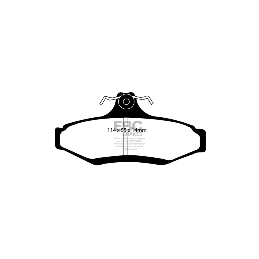 EBC DP21197 Daewoo Mitsubishi Greenstuff Rear Brake Pads (Inc. Leganza, Nubira, Magna, Verada) 2 | ML Performance UK Car Parts
