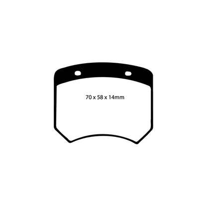 EBC DP2102 Austin Caterham Morris Unipower Greenstuff Front/Rear Brake Pads - AP Caliper 2 | ML Performance UK Car Parts