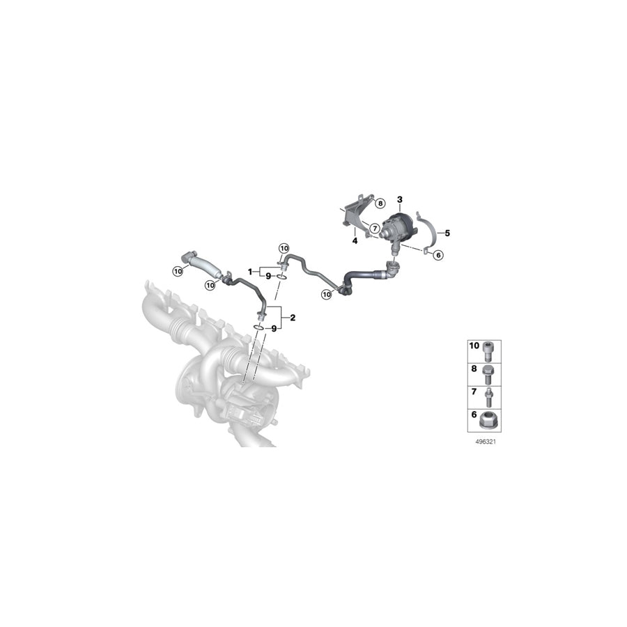 Genuine BMW 11518482297 G11 G29 G12 Support (Inc. 745eX, 640iX & 640i)