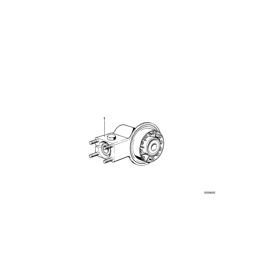 Genuine BMW 33111241090 Final Drive Drum Brake I=34:8=4,25 (Inc. R45/N & R45T/N)