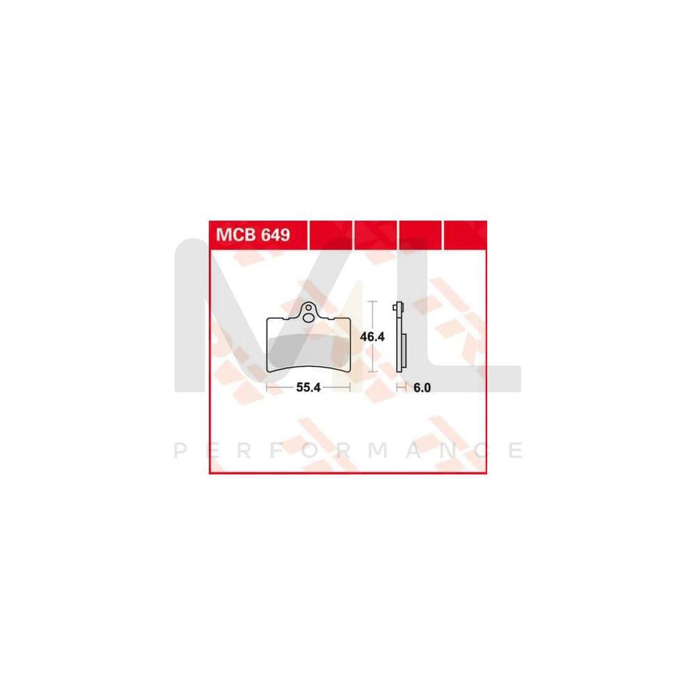 TRW Organic Allround Mcb649 Brake Pad Set