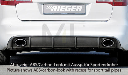 Rieger 00088044 Audi 4F A6 Rear Diffuser 1 | ML Performance UK Car Parts