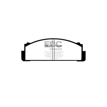EBC PD01KF162 Autobianchi Fiat Zastava Greenstuff Front Brake Pad & Plain Disc Kit  - Bendix Caliper (Inc. A112, Primula, 850) 2 | ML Performance UK Car Parts
