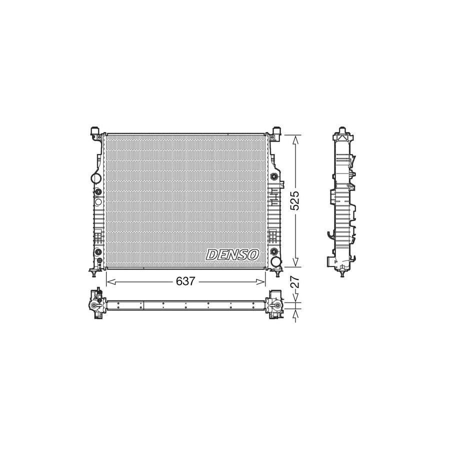 DENSO DRM17056 Engine Radiator