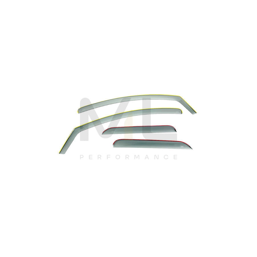 DGA 06407FR Wind deflectors for DACIA Duster II Arrow direction, Front, inner, Rear