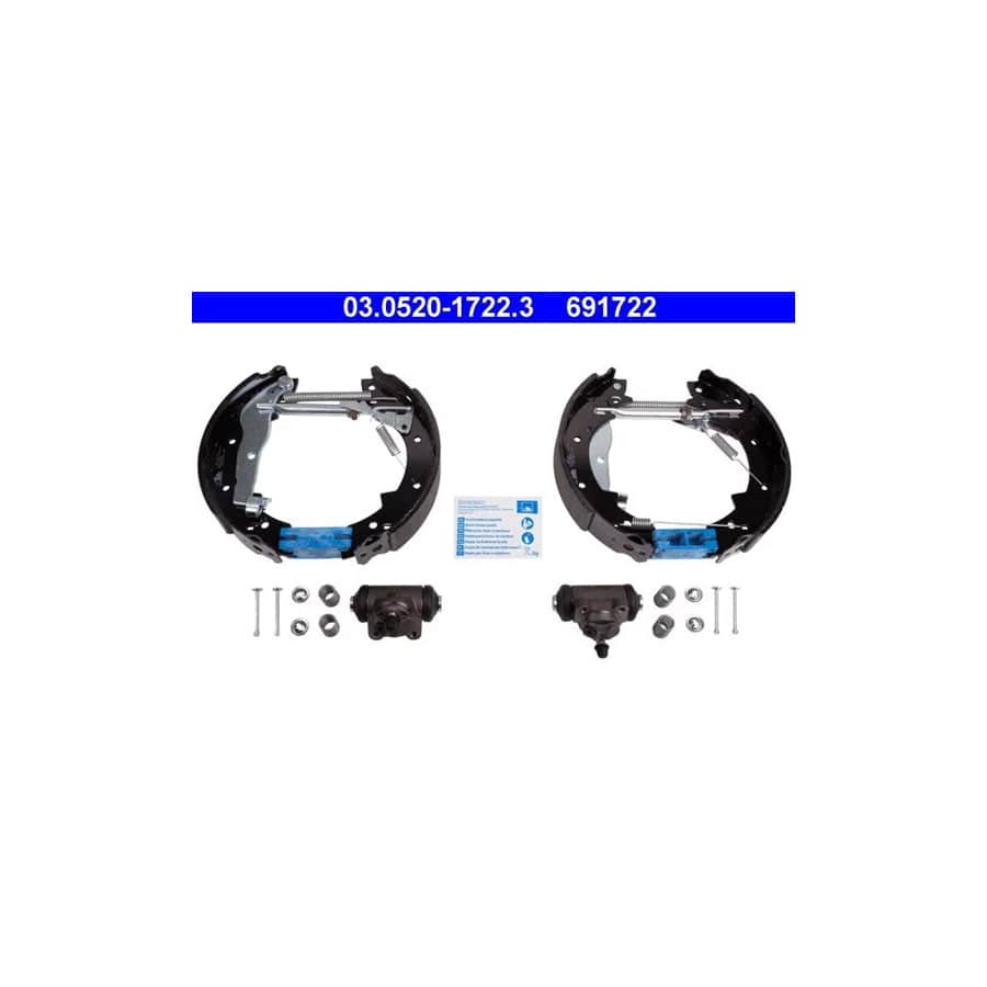 ATE Original Topkit 03.0520-1722.3 Brake Set, Drum Brakes for Renault 21