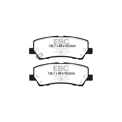 EBC PD09KR664 Ford Mustang Bluestuff Rear Brake Pad & USR Disc Kit 2 | ML Performance UK Car Parts
