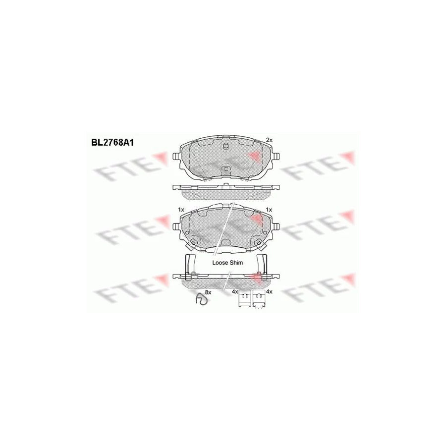 FTE Bl2768A1 Brake Pad Set