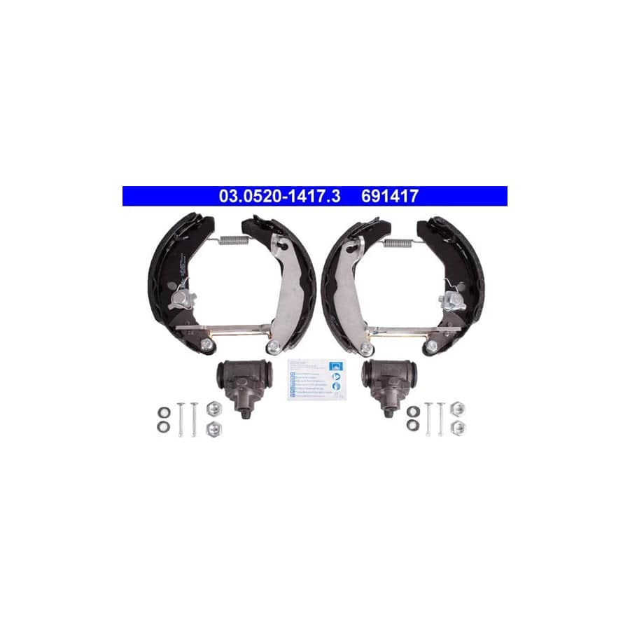 ATE Original Topkit 03.0520-1417.3 Brake Set, Drum Brakes for Ford Fiesta Mk3 Hatchback (Gfj)