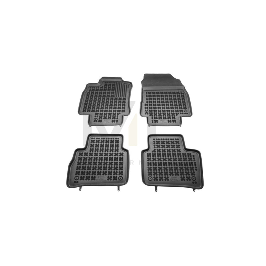 REZAW PLAST 201805 Floor mat set for NISSAN Tiida Hatchback (C11) Elastomer, Front and Rear, Black