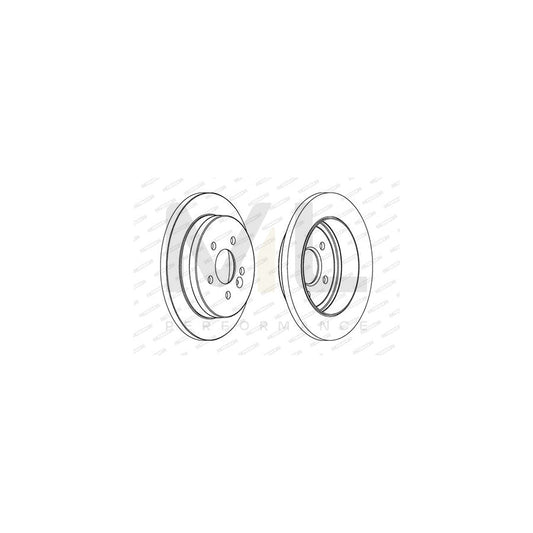 Ferodo DDF447-1 Brake Disc for Honda Civic Vented, With Bolts/Screws  - Pair