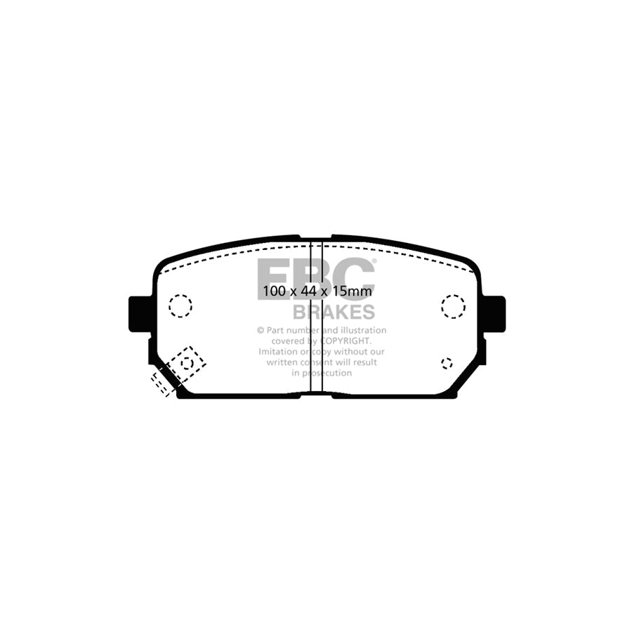 EBC DP21810 Kia Carens Greenstuff Rear Brake Pads 2 | ML Performance UK Car Parts