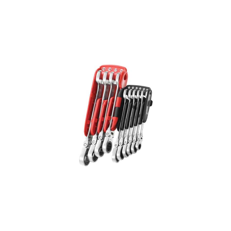 Facom FCM467BFJP10 467BF.JP10PB Ratchet Combination Flexi Wrench Set, 10 Piece