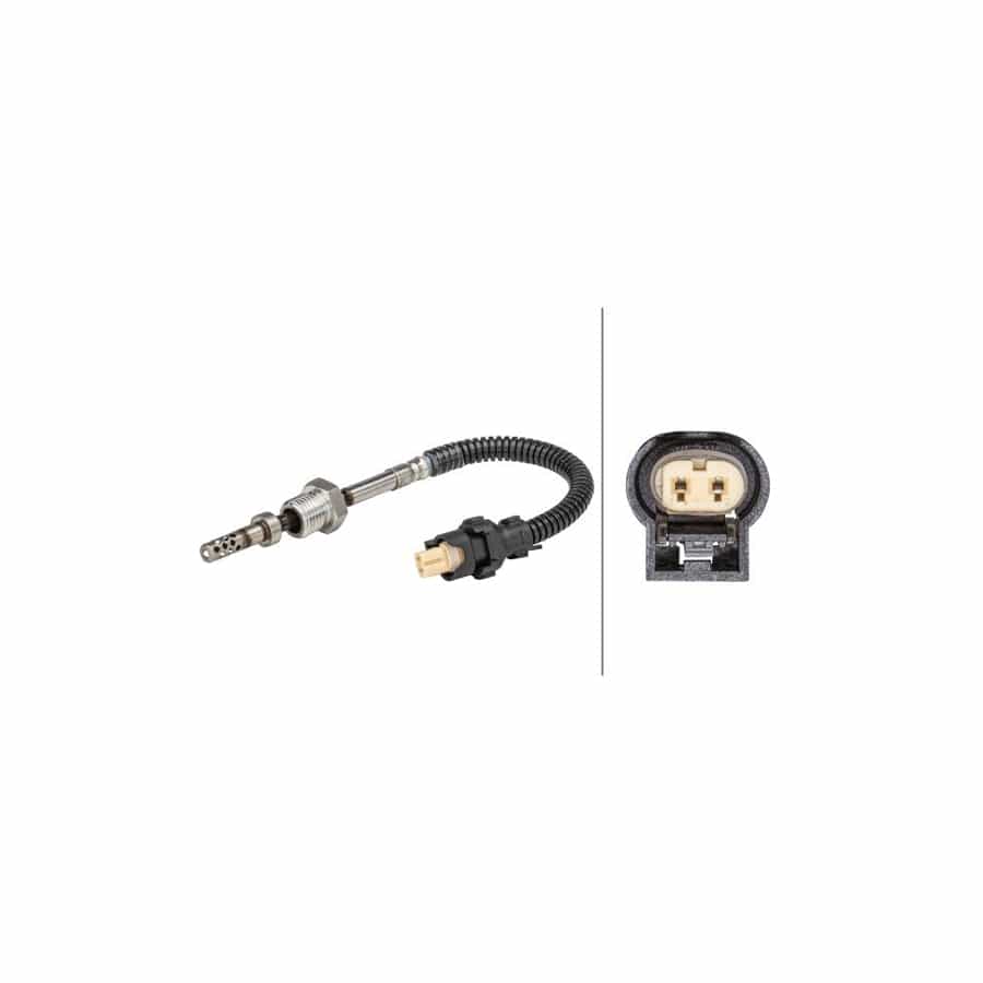 Hella 6PT 358 181-221 Sensor, Exhaust Gas Temperature Suitable For Mercedes-Benz A-Class (W169)