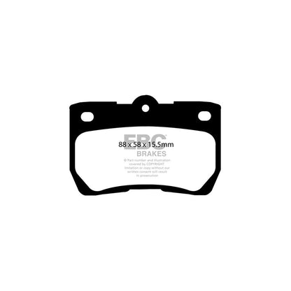EBC PD13KR272 Lexus Yellowstuff Rear Brake Pad & GD Disc Kit 2 | ML Performance UK Car Parts