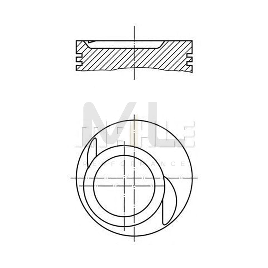 MAHLE ORIGINAL 082 98 02 Piston 84,5 mm, at shut-off cock, at steering cylinder, Axle stop on frame, Pitman Arm to front axle, Pitman arm to intermediate arm 1, Pitman Arm to track rod, with piston rings | ML Performance Car Parts