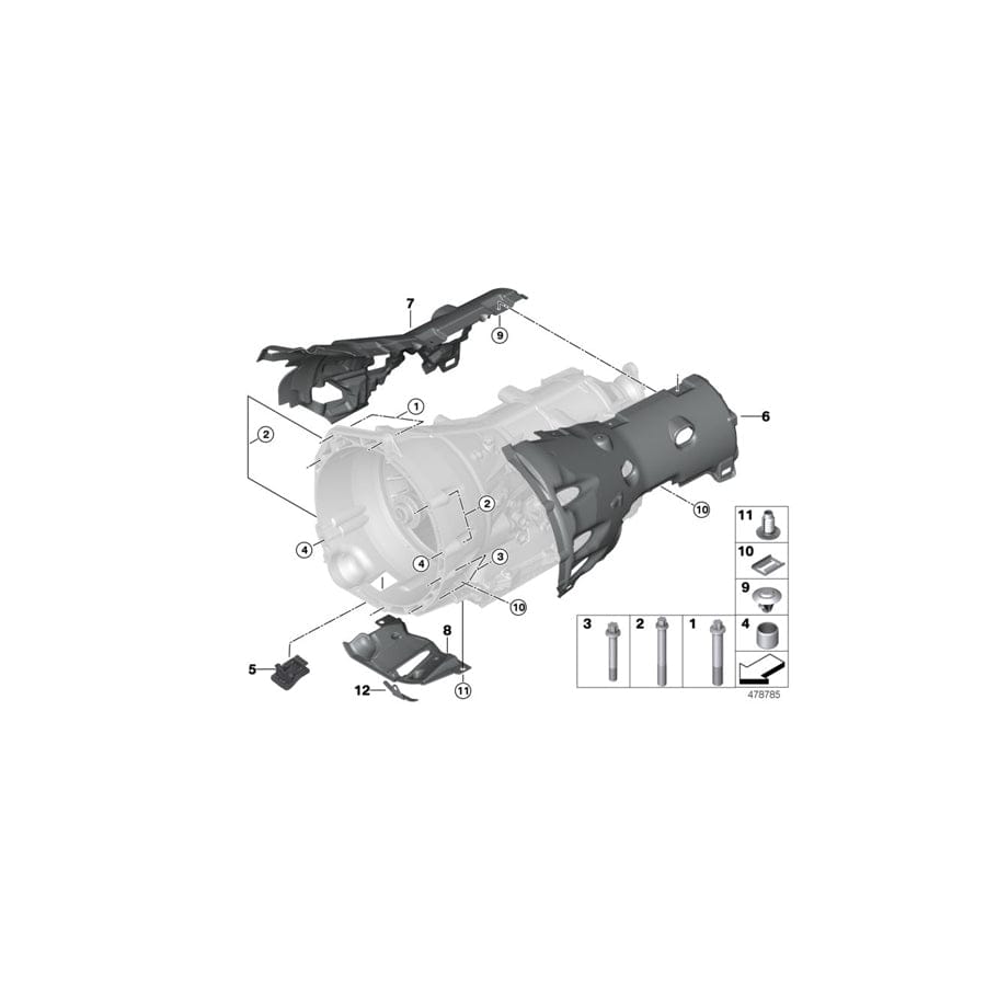 Genuine BMW 24008612330 G12 G02 G32 Acoustic Capsule, Lower (Inc. 520i, 320dX & X3 20i)