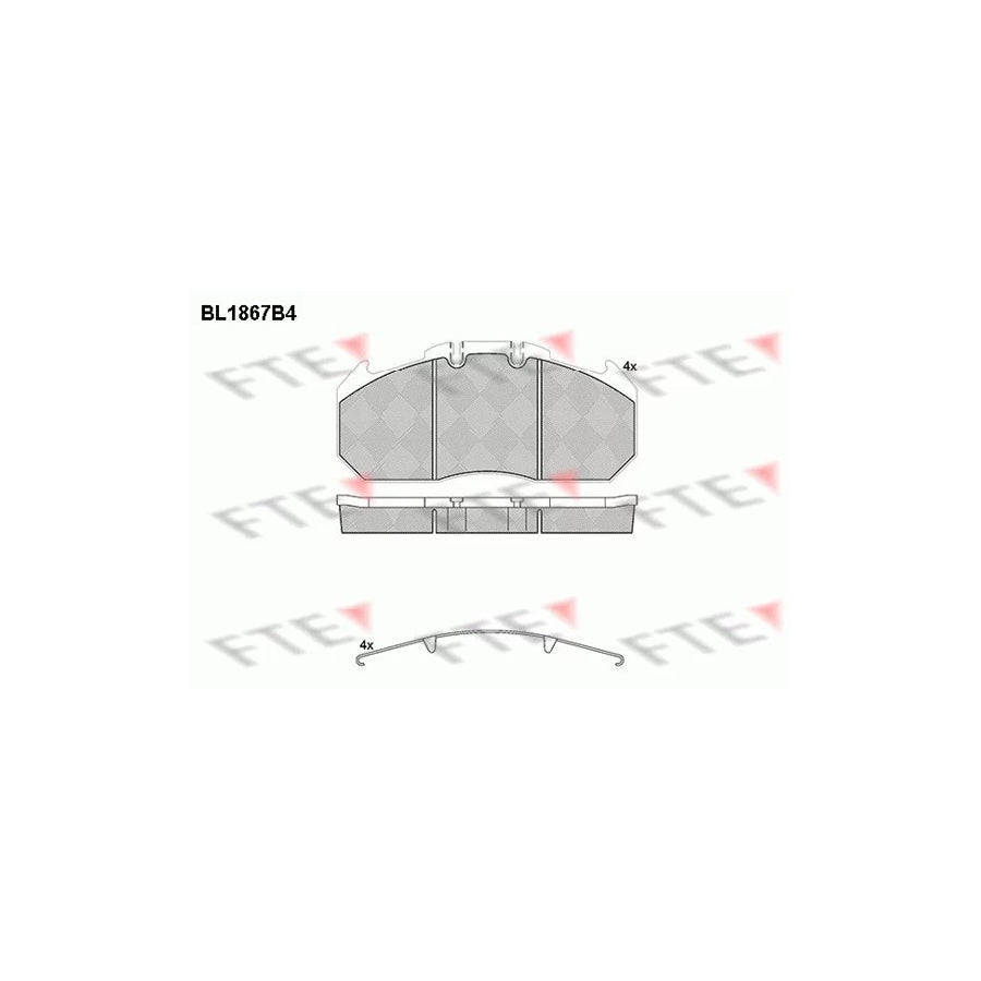FTE Bl1867B4 Brake Pad Set