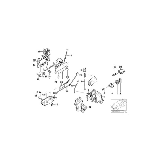 Genuine BMW 51218166663 E38 Sleeve (Inc. 728i, 750iL & 730iL)