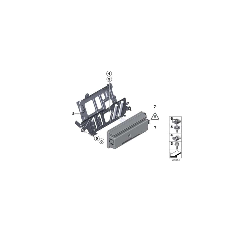 Genuine BMW 65122622849 Amplifier Hifi System (Inc. X4)