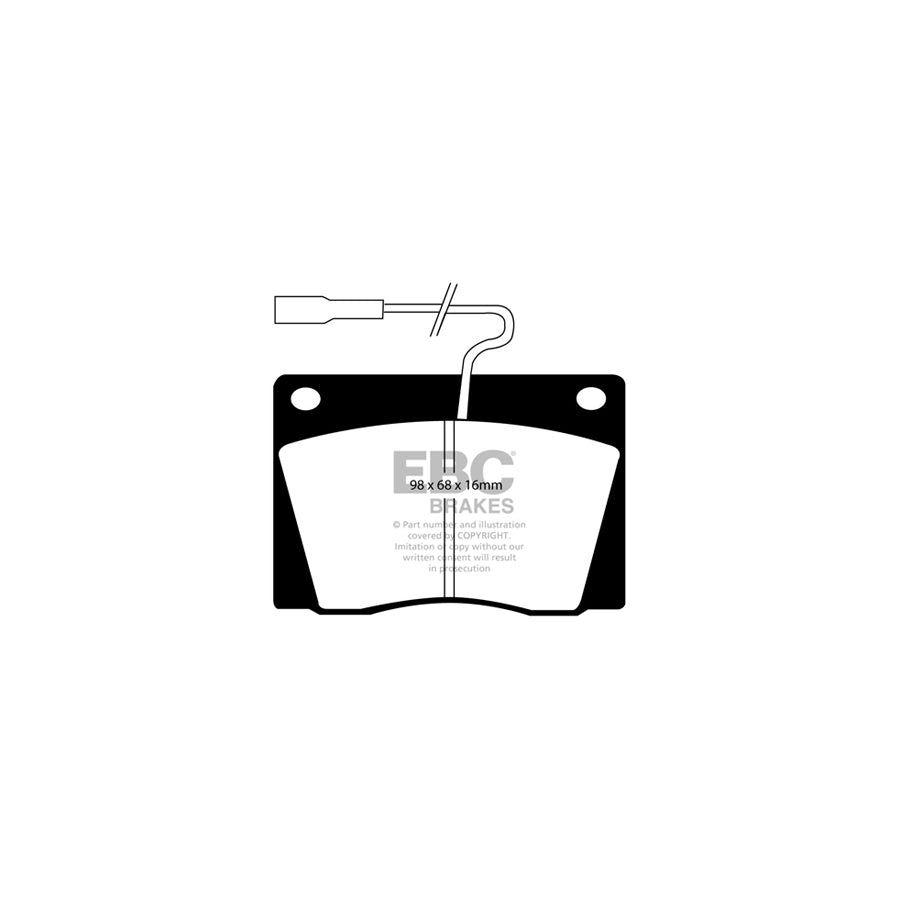 EBC DP1028 Lti FX4 Ultimax Front Brake Pads 2 | ML Performance UK Car Parts