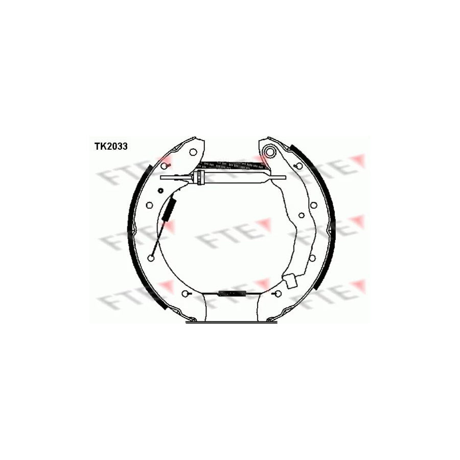 FTE 9110015 Brake Shoe Set