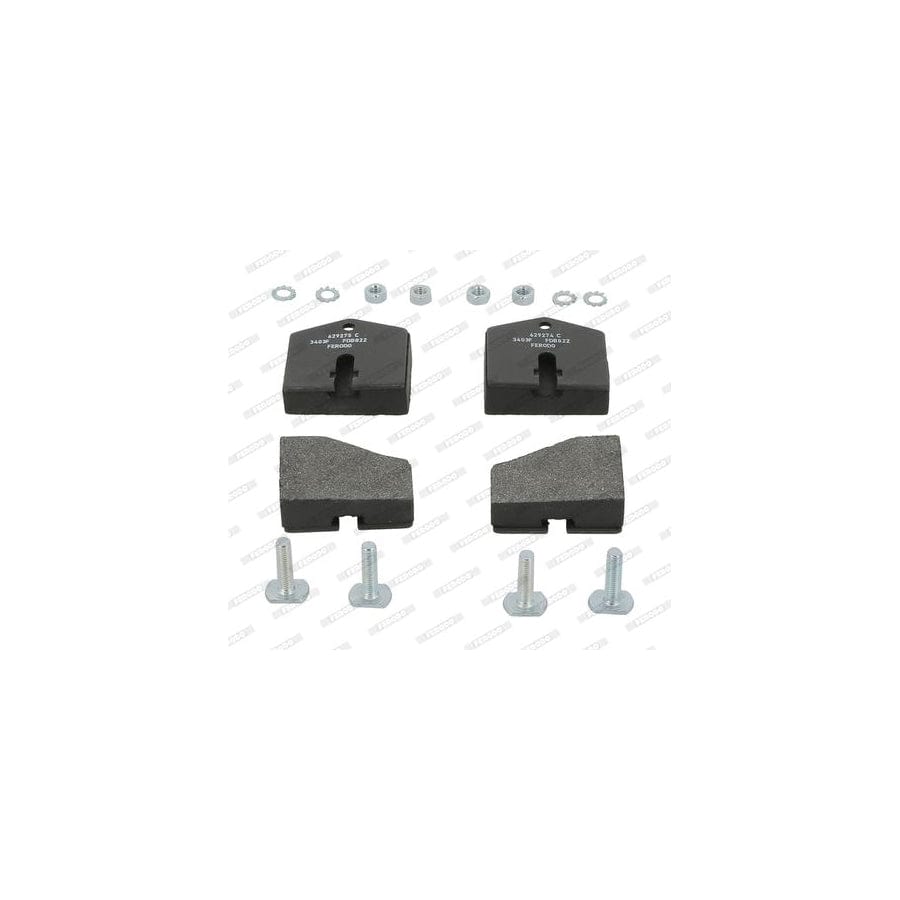 Ferodo FSL1094 Brake Pad Set Fuse+ Technology, Not Prepared for Wear Indicator