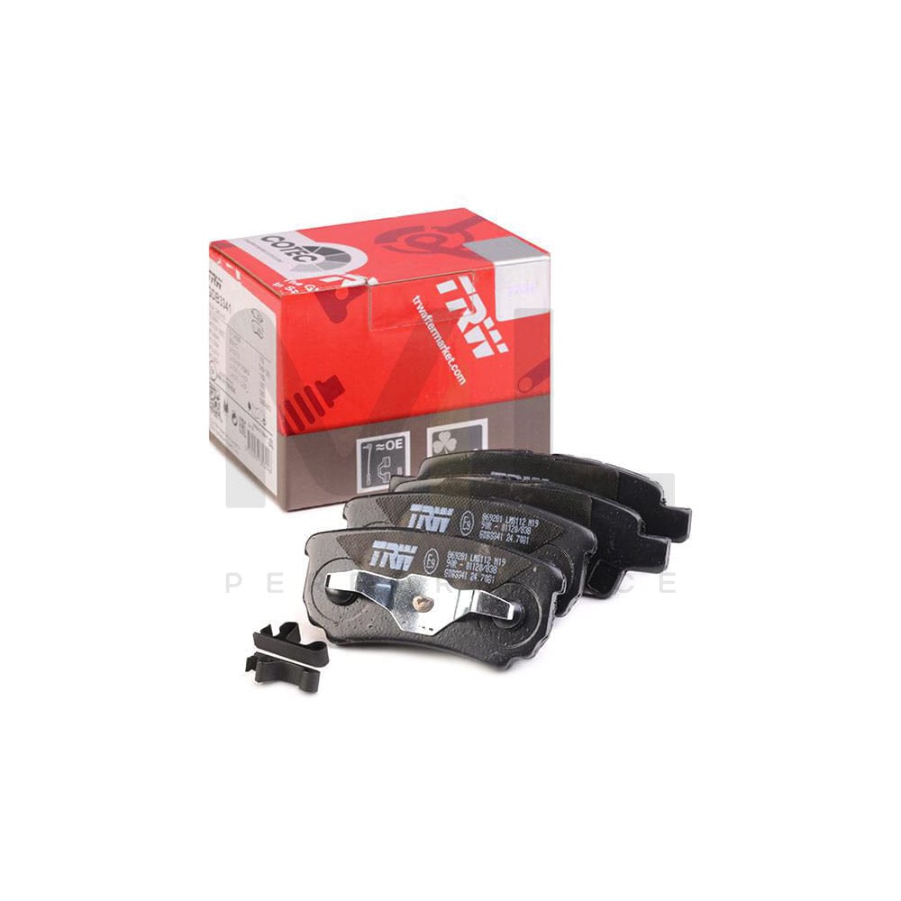 TRW Cotec Gdb3341 Brake Pad Set With Acoustic Wear Warning, With Accessories