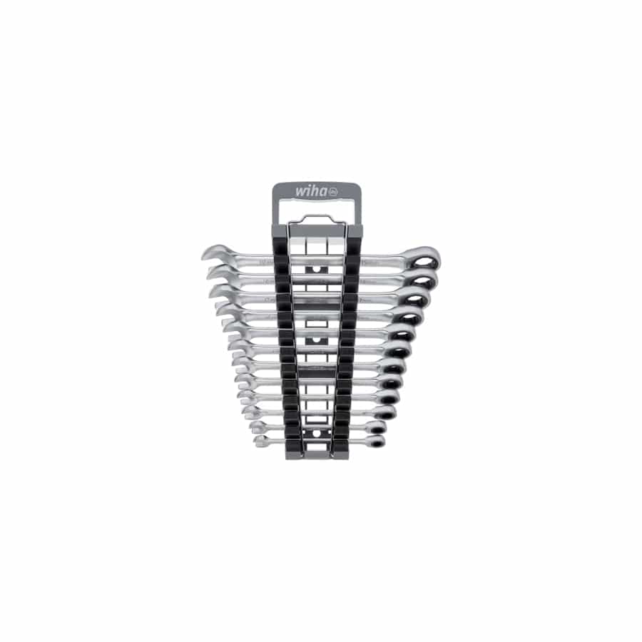 Wiha WHA44665 Ring Ratchet Spanner Set, 12 Piece