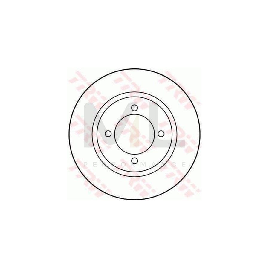 TRW DF1931 Brake Disc Solid  - 1 piece