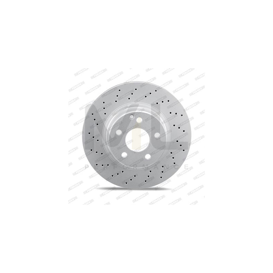 Ferodo DDF595-1 Brake Disc Front Axle, Rear Axle, Vented, With Bolts/Screws  - Pair