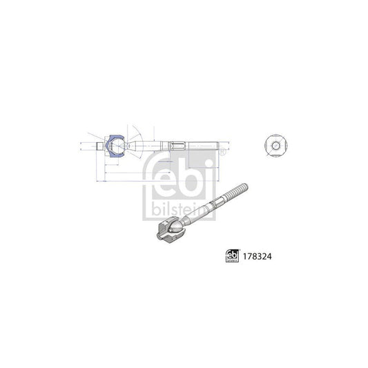Febi Bilstein 178324 Inner Tie Rod