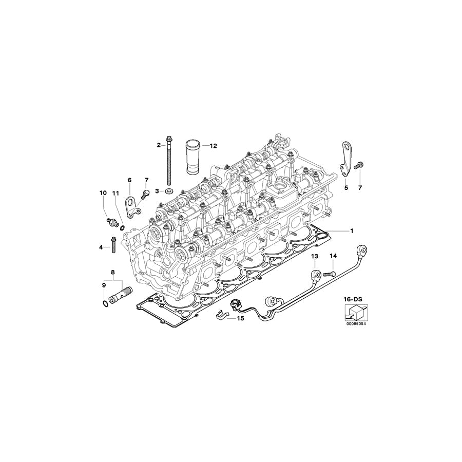 Genuine BMW 11127515148 E65 E66 E67 Cylinder Head Gasket Asbestos-Free 1,05mm (+0,3) (Inc. 760LiS, 760i & 760Li)