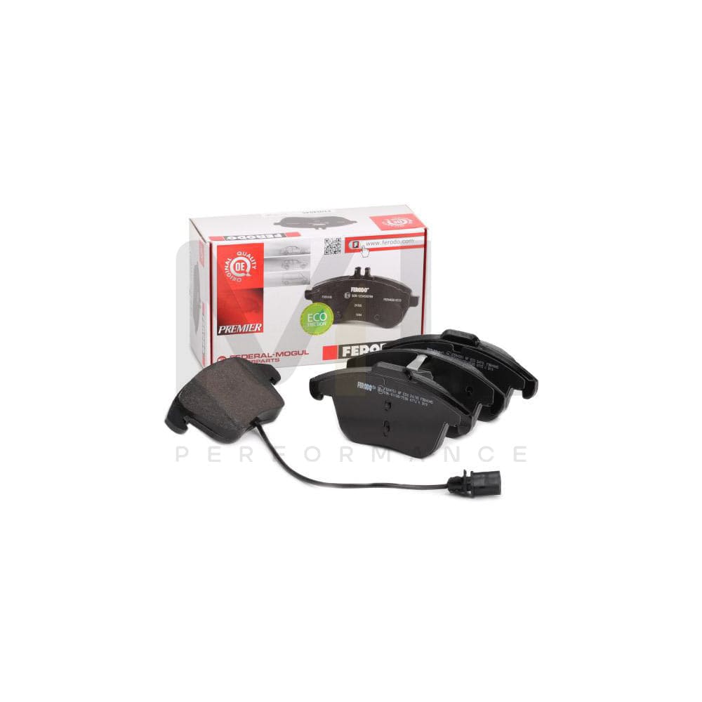 Ferodo Premier Eco Friction FDB4045 Brake Pad Set Incl. Wear Warning Contact, With Piston Clip, Without Accessories
