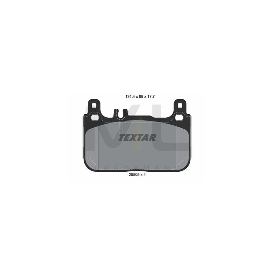 TEXTAR 2550501 Brake pad set suitable for MERCEDES-BENZ S-Class Saloon (W222, V222, X222)