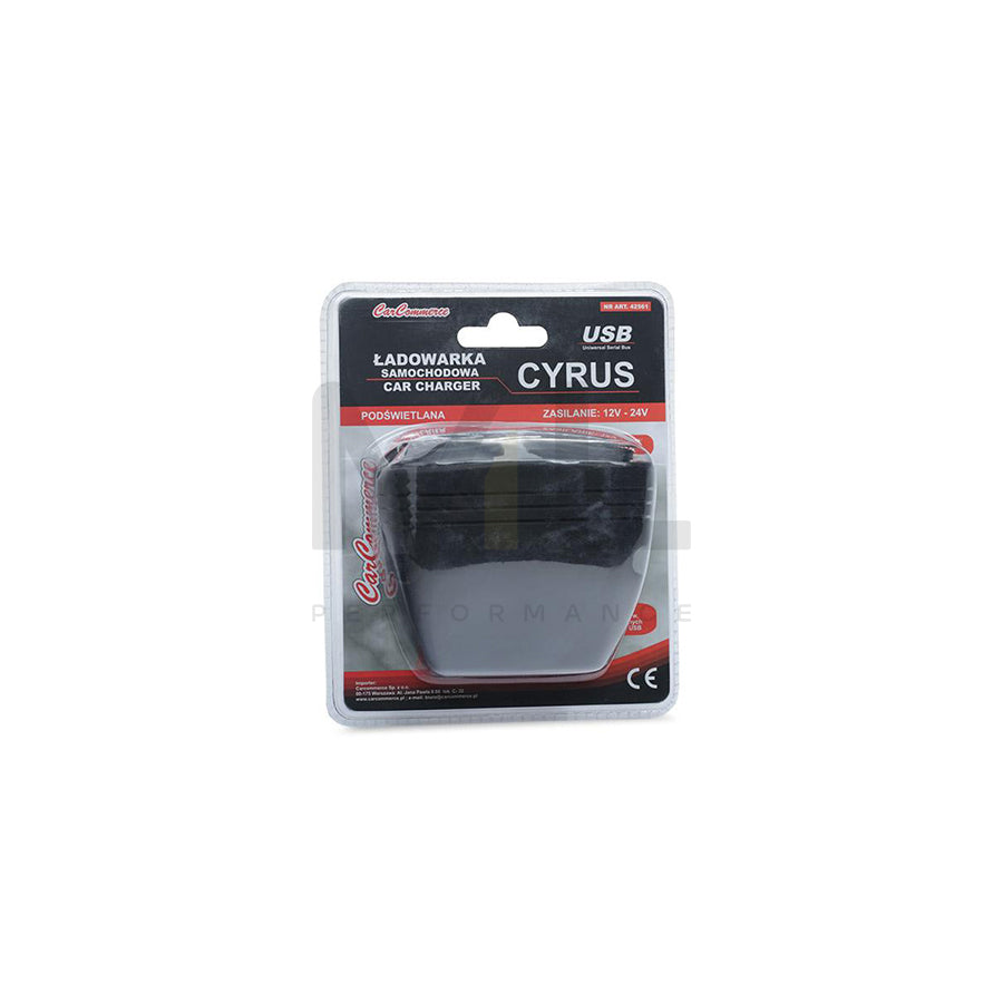 CARCOMMERCE 42561 In-car charger Number of inlets/outlets: 3, Black