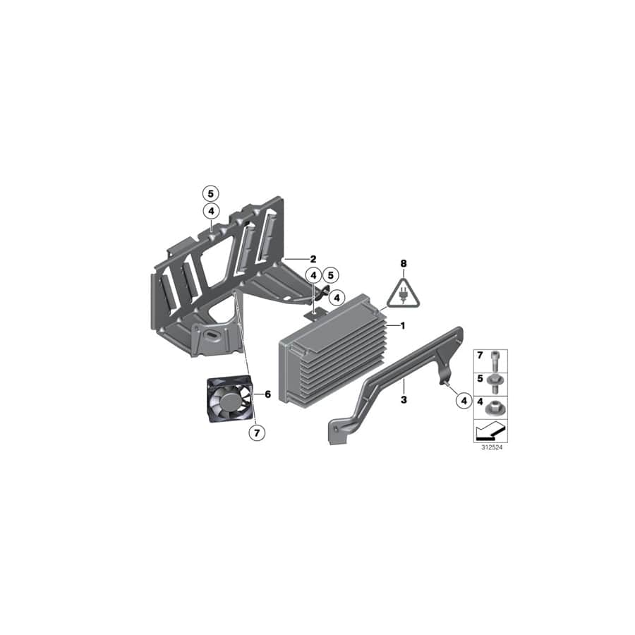 Genuine BMW 65129285530 F12 F13 F06 Amplifier For Individual Audio System (Inc. 650i, ALPINA B6 & M6)