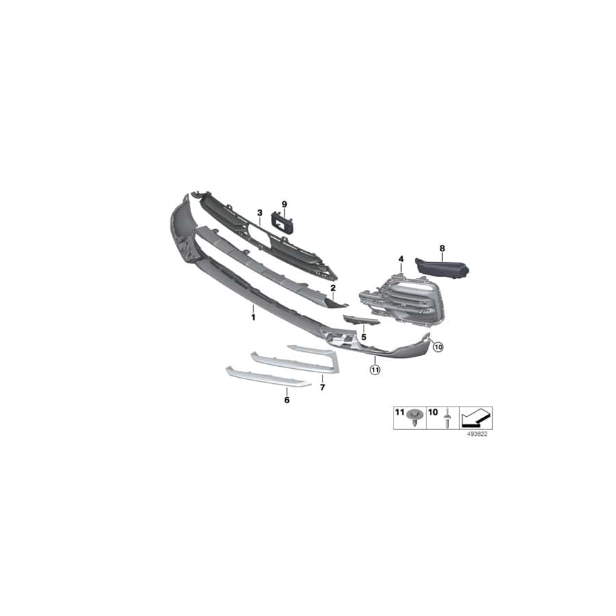 Genuine BMW 51117468203 G05 Covering Left (Inc. X5)