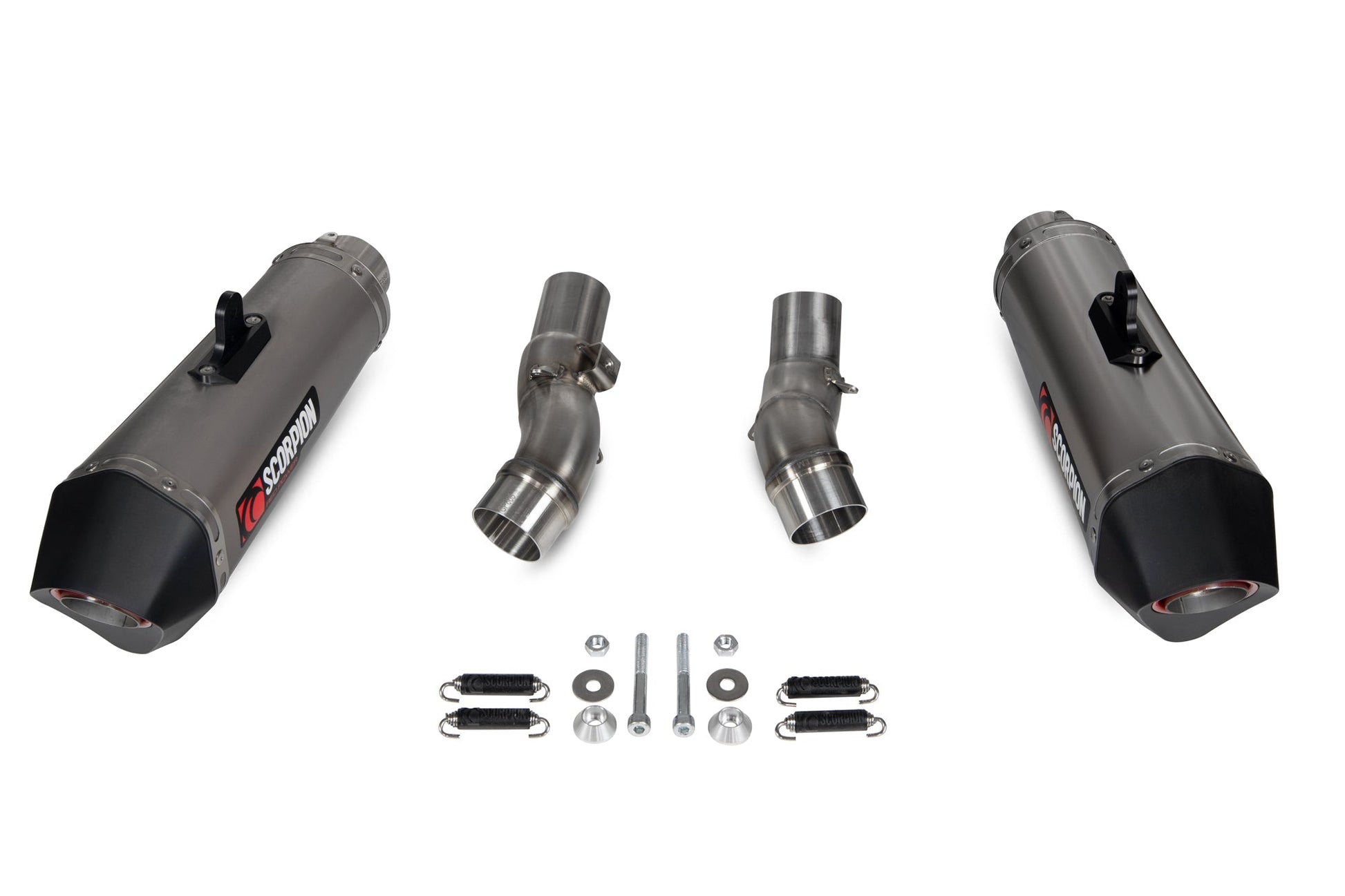 Scorpion RKA131TEO Kawasaki Z1000 Serket Taper Slip-On (Pair) - Titanium Sleeve | ML Performance UK UK